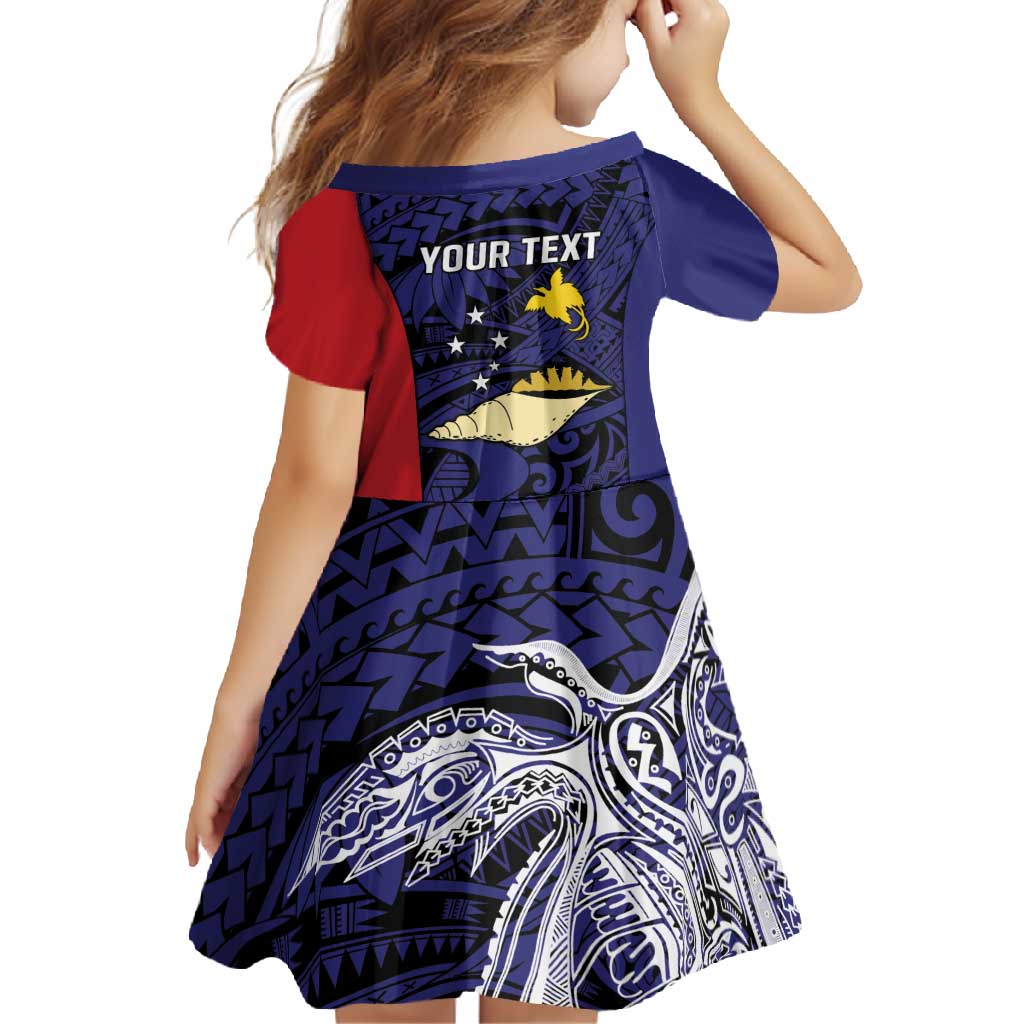 Personalised PNG West New Britain Province Family Matching Tank Maxi Dress and Hawaiian Shirt Bird of Paradise Tattoo Flag Motif - Polynesian Pride