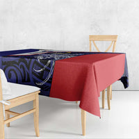 Personalised PNG West New Britain Province Tablecloth Bird of Paradise Tattoo Flag Motif LT9 - Polynesian Pride