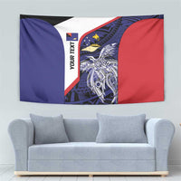Personalised PNG West New Britain Province Tapestry Bird of Paradise Tattoo Flag Motif - Polynesian Pride