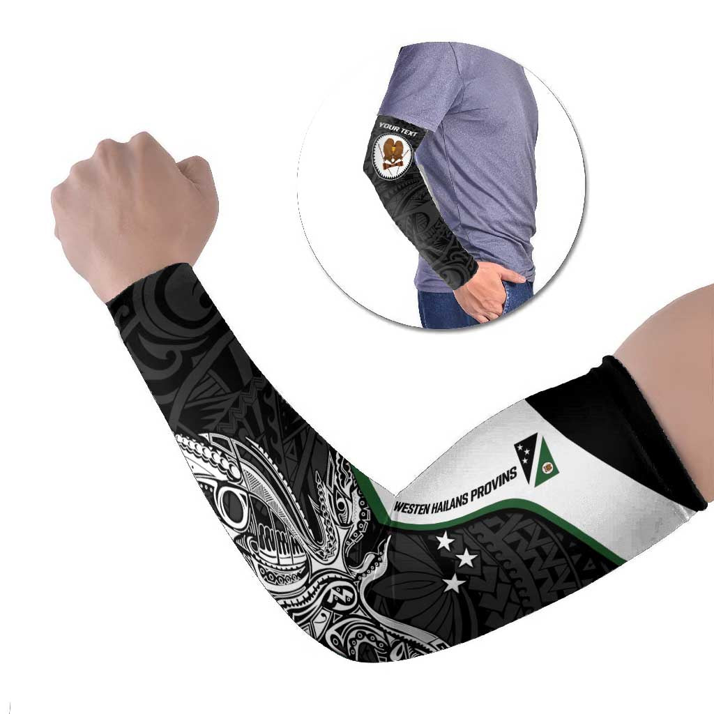 Personalised PNG Western Highlands Province Arm Sleeves Bird of Paradise Tattoo Flag Motif - Polynesian Pride