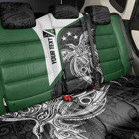 Personalised PNG Western Highlands Province Back Car Seat Cover Bird of Paradise Tattoo Flag Motif - Polynesian Pride