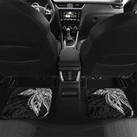 Personalised PNG Western Highlands Province Car Mats Bird of Paradise Tattoo Flag Motif LT9 Set 2pcs - Back Green - Polynesian Pride
