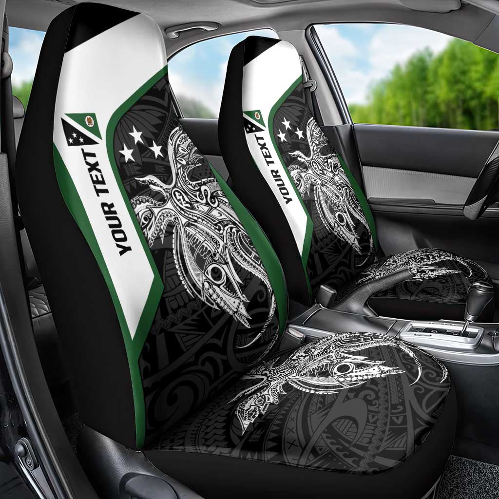 Personalised PNG Western Highlands Province Car Seat Cover Bird of Paradise Tattoo Flag Motif - Polynesian Pride