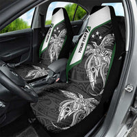 Personalised PNG Western Highlands Province Car Seat Cover Bird of Paradise Tattoo Flag Motif - Polynesian Pride