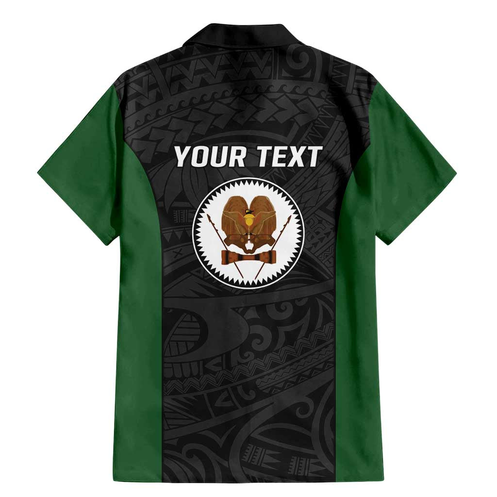 Personalised PNG Western Highlands Province Family Matching Mermaid Dress and Hawaiian Shirt Bird of Paradise Tattoo Flag Motif - Polynesian Pride