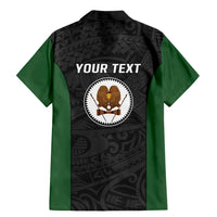 Personalised PNG Western Highlands Province Family Matching Mermaid Dress and Hawaiian Shirt Bird of Paradise Tattoo Flag Motif - Polynesian Pride