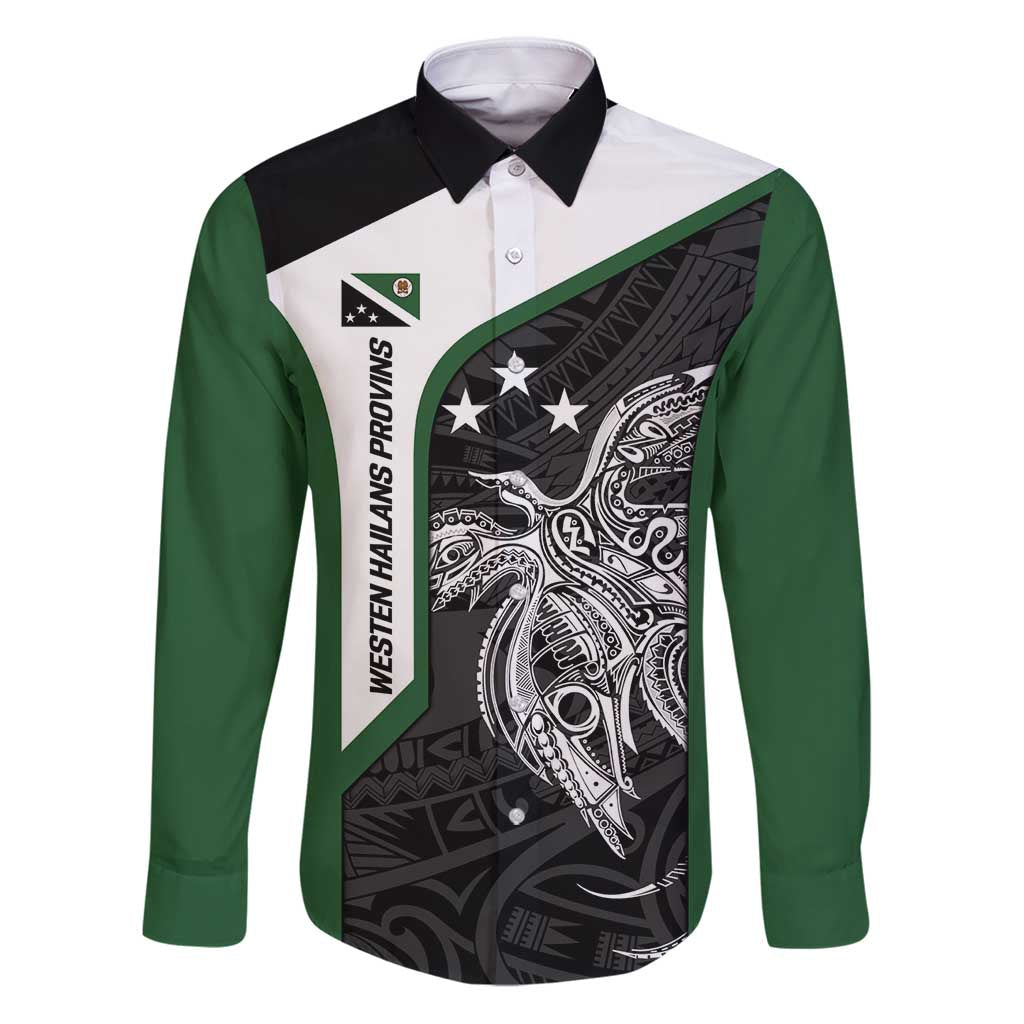 Personalised PNG Western Highlands Province Family Matching Puletasi and Hawaiian Shirt Bird of Paradise Tattoo Flag Motif - Polynesian Pride