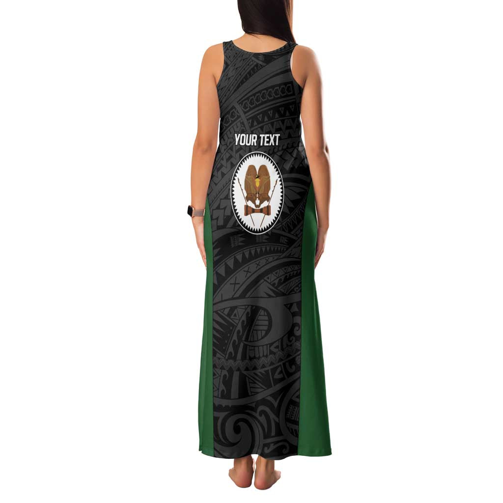 Personalised PNG Western Highlands Province Family Matching Tank Maxi Dress and Hawaiian Shirt Bird of Paradise Tattoo Flag Motif - Polynesian Pride