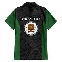 Personalised PNG Western Highlands Province Hawaiian Shirt Bird of Paradise Tattoo Flag Motif - Polynesian Pride