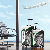 Personalised PNG Western Highlands Province Luggage Cover Bird of Paradise Tattoo Flag Motif - Polynesian Pride