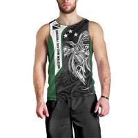 Personalised PNG Western Highlands Province Men Tank Top Bird of Paradise Tattoo Flag Motif - Polynesian Pride