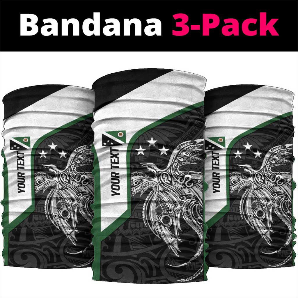 Personalised PNG Western Highlands Province Neck Gaiter Bird of Paradise Tattoo Flag Motif - Polynesian Pride