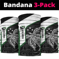 Personalised PNG Western Highlands Province Neck Gaiter Bird of Paradise Tattoo Flag Motif - Polynesian Pride