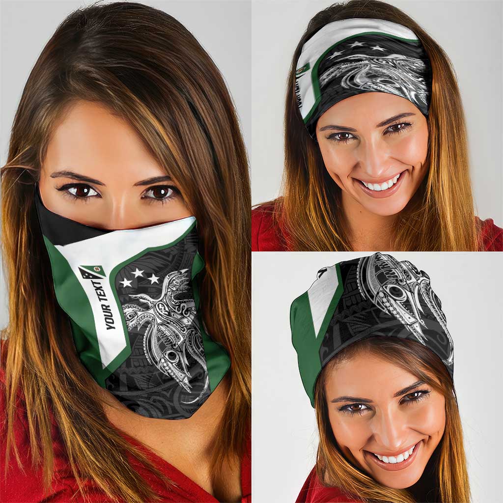 Personalised PNG Western Highlands Province Neck Gaiter Bird of Paradise Tattoo Flag Motif - Polynesian Pride