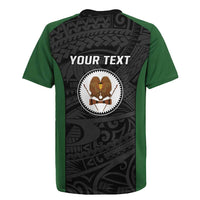 Personalised PNG Western Highlands Province Rugby Jersey Bird of Paradise Tattoo Flag Motif - Polynesian Pride