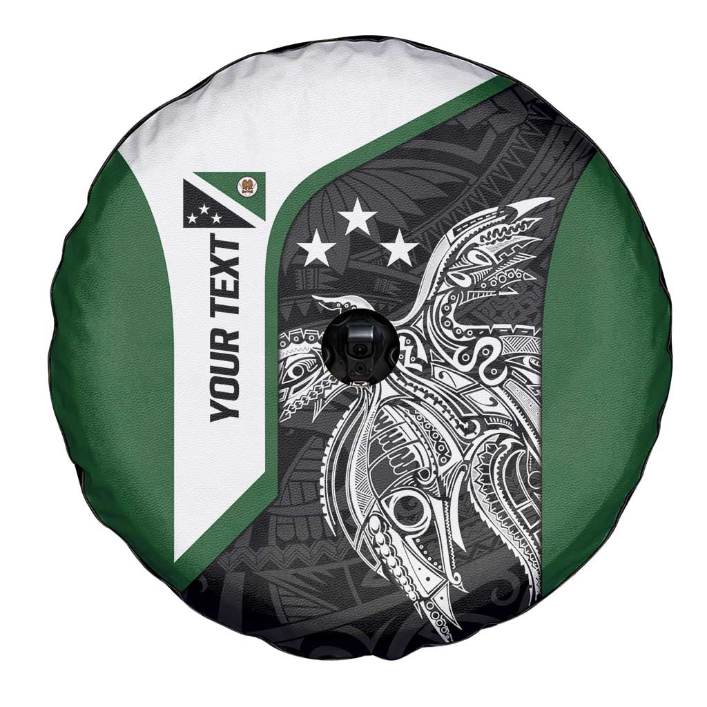 Personalised PNG Western Highlands Province Spare Tire Cover Bird of Paradise Tattoo Flag Motif - Polynesian Pride