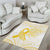 Be Bold Go Gold Polyneisan Ribbon Childhood Personalised Area Rug