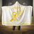 Be Bold Go Gold Polyneisan Ribbon Childhood Personalised Hooded Blanket