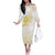 Be Bold Go Gold Polyneisan Ribbon Childhood Personalised Off The Shoulder Long Sleeve Dress