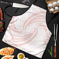White Sunday Lotu Tamaiti Apron Polynesian Wave Pastel Blush - Polynesian Pride