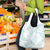 White Sunday Lotu Tamaiti Grocery Bag Polynesian Wave Pastel Cyan - Polynesian Pride