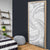 White Sunday Lotu Tamaiti Door Cover Polynesian Wave Pastel Gray - Polynesian Pride