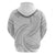 White Sunday Lotu Tamaiti Hoodie Polynesian Wave Pastel Gray - Polynesian Pride