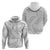 White Sunday Lotu Tamaiti Hoodie Polynesian Wave Pastel Gray - Polynesian Pride