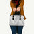 White Sunday Lotu Tamaiti Leather Bag Polynesian Wave Pastel Gray - Polynesian Pride