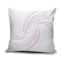 White Sunday Lotu Tamaiti Pillow Cover Polynesian Wave Pastel Mauve - Polynesian Pride