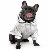 White Sunday Lotu Tamaiti Pet Hoodie Polynesian Wave Pastel Nude