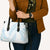 White Sunday Lotu Tamaiti Leather Bag Polynesian Wave Pastel Sky Blue - Polynesian Pride
