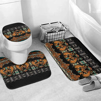 Black Batik Papua-inspired Pattern Bathroom Set - Polynesian Pride