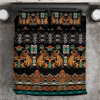 Black Batik Papua-inspired Pattern Bedding Set LT9 Black - Polynesian Pride