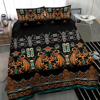 Black Batik Papua-inspired Pattern Bedding Set LT9 - Polynesian Pride