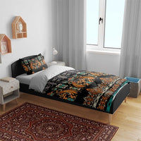 Black Batik Papua-inspired Pattern Bedding Set LT9 - Polynesian Pride
