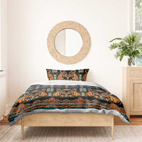 Black Batik Papua-inspired Pattern Bedding Set LT9 - Polynesian Pride