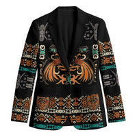 Black Batik Papua-inspired Pattern Blazer LT9 Unisex Black - Polynesian Pride