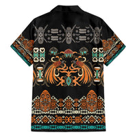 Black Batik Papua-inspired Pattern Family Matching Summer Maxi Dress and Hawaiian Shirt - Polynesian Pride