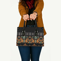 Black Batik Papua-inspired Pattern Leather Bag - Polynesian Pride