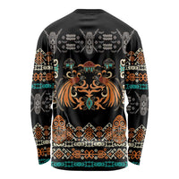 Black Batik Papua-inspired Pattern Long Sleeve Shirt - Polynesian Pride