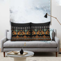 Black Batik Papua-inspired Pattern Pillow Cover - Polynesian Pride