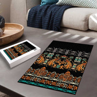Black Batik Papua-inspired Pattern Puzzle LT9 - Polynesian Pride