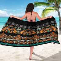Black Batik Papua-inspired Pattern Sarong LT9 - Polynesian Pride