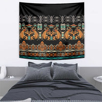 Black Batik Papua-inspired Pattern Tapestry LT9 - Polynesian Pride