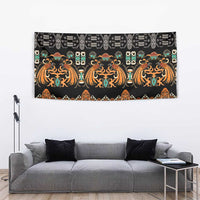Black Batik Papua-inspired Pattern Tapestry LT9 - Polynesian Pride