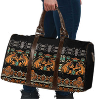 Black Batik Papua-inspired Pattern Travel Bag - Polynesian Pride