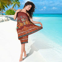 Oxblood Batik Papua-inspired Pattern Sarong LT9 - Polynesian Pride