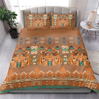 Terracotta Batik Papua-inspired Pattern Bedding Set LT9 - Polynesian Pride