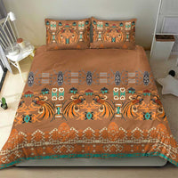 Terracotta Batik Papua-inspired Pattern Bedding Set LT9 - Polynesian Pride